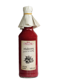 Przecier niesłodzony - malinowy 500 ml